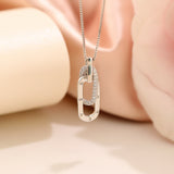 Husband & Wife Forever Linked Together Necklace S925 Sterling Silver Necklace