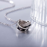 Husband & Wife Forever Linked Together Necklace S925 Sterling Silver Necklace