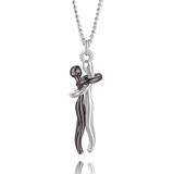 Infinity Hug Pendant Necklace Sterling Silver For Lover