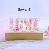 Personalized Dried Flowers Resin Name Letter Lamp