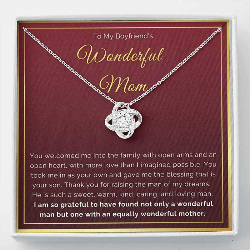 Gift for Boyfriend's Mom, Boyfriend's Mom Necklace, To My